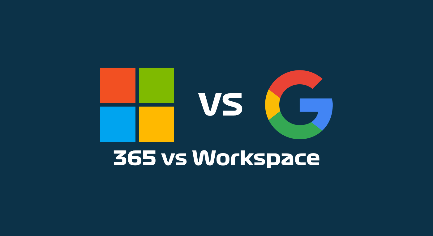 Microsoft 365 and Google Workspace logos side by side